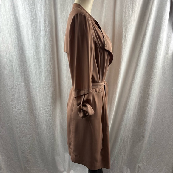 Artizia Babaton Quincey Jacket Lightweight Tan Trench Drape S - Picture 6 of 12